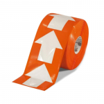 Floor Tape, 5.5" x 5.5", 200 Arrow, Orange