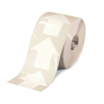 Floor Tape, 5.5" x 5.5", 200 Arrow, White