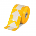 Floor Tape, 5.5" x 5.5", 200 Arrow, Yellow
