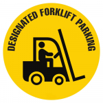 "Designated Fork Lift Parking" Sign, 16"