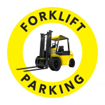 "Forklift Parking" Floor Sign, 12"