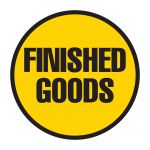 "Finished Goods" Floor Sign, 16"