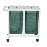 Space Saving Double Hamper with Leak Bags