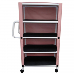 4-Shelf Utility/Linen Cart with Mesh