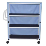 Non-Magnetic 3-Shelf Jumbo Linen Cart