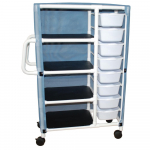 Combo Cart with 4 Shelves and 8 Pull Out Tubs