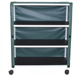 Echo 3-Shelf Jumbo Linen Cart with Mesh