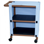 Woodtone 2-Shelf Mini-Linen Cart, Cover