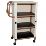 Woodtone 3-Shelf Mini-Linen Cart, Cover
