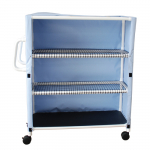Woodtone 3-Shelf Linen Cart, Open Shelf