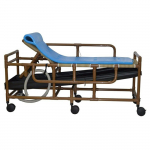 Woodtone Shower Gurney, Elevating Headrest