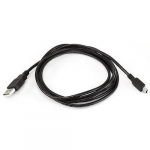 USB-A to Mini-B 2.0 Cable, 5-Pin, 28/28AWG, Black, 6ft
