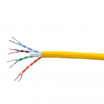 Cat6 Ethernet Bulk Cable, Solid, 550MHz, Yellow