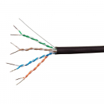 Entegrade Cat6A Ethernet Bulk Cable, 1000ft, Black