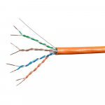 Entegrade Cat6A Ethernet Bulk Cable, 1000ft, Orange