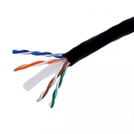 Cat6 Ethernet Bulk Cable, 1000ft, Black