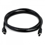 FireWire DV Cable, 6-Pin "Alpha", 6ft, Black