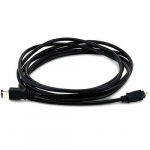 FireWire DV Cable, 6-4 Pin "Alpha", 10ft, Black