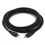 FireWire DV Cable, 4-4 Pin "Alpha", 10ft, Black