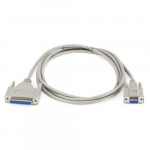 Null Modem DB9F/DB25F Molded Cable, 6ft