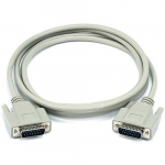 DB15 M/M 1:1 Molded Cable, 6ft, Beige