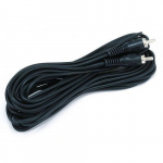 RCA Plug/Plug M/M Cable, 25ft, Black