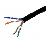 Cat5e Ethernet Bulk Cable Solid, 1000ft, Black