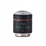 Objective for Microscope, Plan Achromat Phase 4X