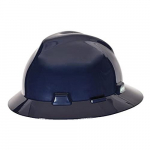V-Gard Slotted Full-Brim Hat, Dark Blue