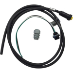 12" Black 3 Wire Quick Connect Cord Male