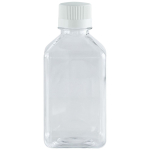 500mL PET Square Media Bottle, Sterile