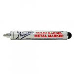 1/8" Solid Barrel Metal Marker, White