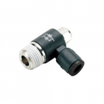 1/4" x 1/8" NPT Mini Screw Flow Control - Meter Out