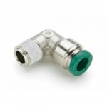 Nickel Tube Fitting 3/8" x 3/8" NPT Male Rigid Elbow