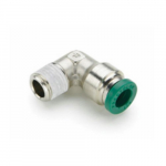 Nickel Plated Tube Fitting 1/2" x 1/2" NPT Swivel Elbow