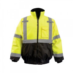 Black Bottom 2-in-1 Bomber Jacket Yellow 2X