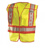 Solid Public Safety Fire Vest, Yellow, 3XL/4