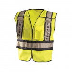 Premium Safety Police Vest, Yellow, 3XL/4XL