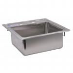 12.5" x 10.25" x 5.5" Stainless Steel Single Drop in Sink