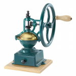 Teal Cast Iron Manual Traditional Coffee Grinder