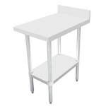 30" x 18" Equipment Filler Table with 4" Backsplash