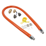 3/4" x 36" Commercial Gas Hose Connector Kit
