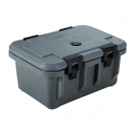 Gray Insulated Food Pan Carrier with 8" Depth