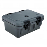 Gray Insulated Food Pan Carrier with 6" Depth