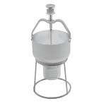 88 oz. Aluminum Pancake Waffle Batter Dispenser w/ Stand