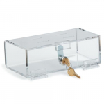Small Clear Acrylic Refrigerator Lock Box, Key Lock