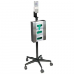 Mobile Glove and Hand Sanitizer Stand Only