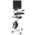 Mobile Computer Secure EMS Stand Only with Cord Reel