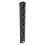 Single Vertical Cable Manager, Black, 6" x 83.88"