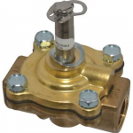 1/2" Port Brass Two-Way Piloted Solenoid Valve